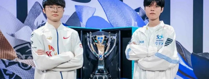 Faker and Deft at Worlds 2022