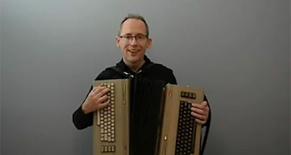 This accordion made out of two C64s is a chip tune delight