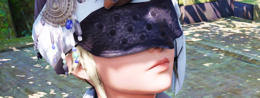 Masked Final Fantasy 14 character