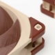 Image of Noctua NF-A12x25 fans zoomed in close.