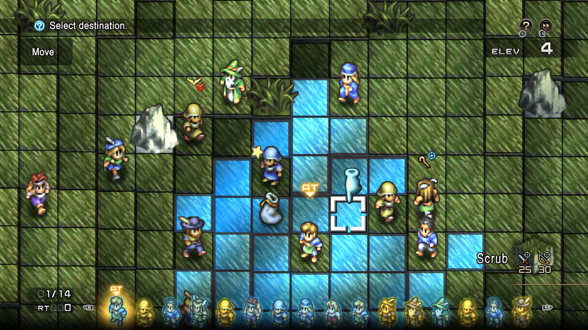 Tactics Ogre: Reborn top-down view