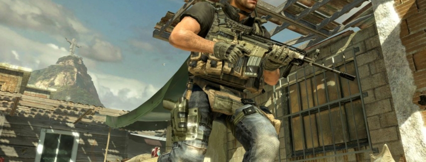 Soap McTavish holding gun