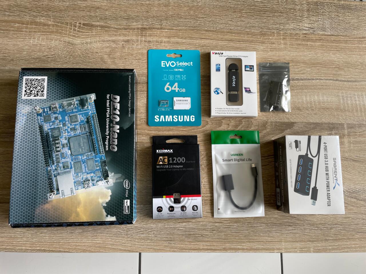 The small pile of tech items you need for a MiSTer build might look intimidating, but you probably have most of them lying around already.