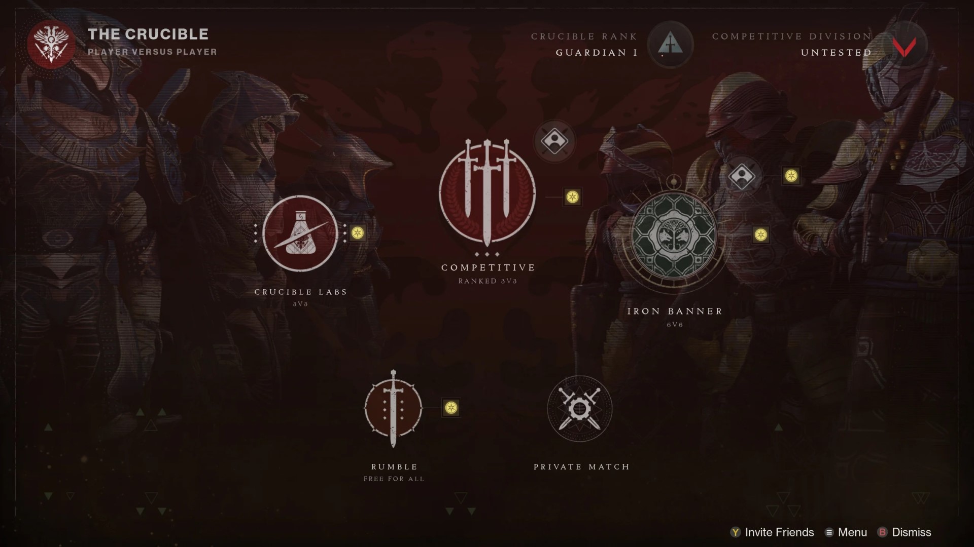 Destiny 2 season 19 - new Crucible destination screen