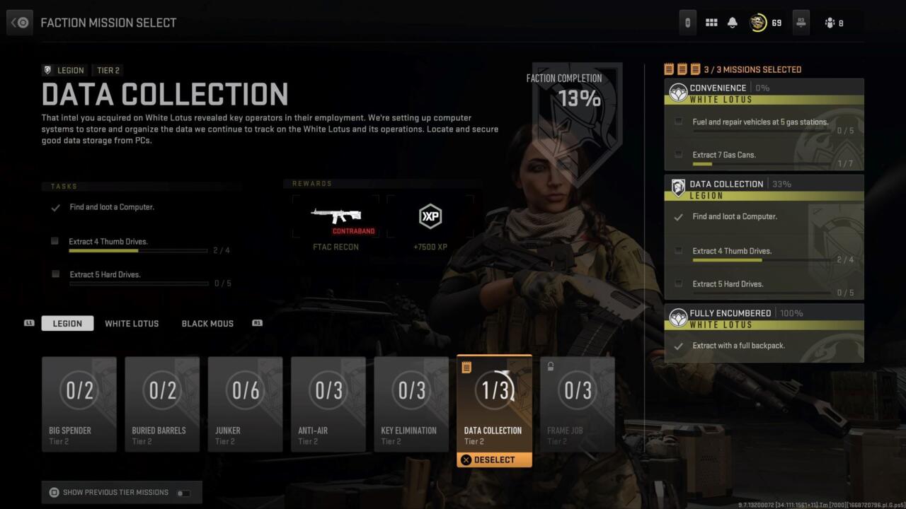 DMZ faction missions