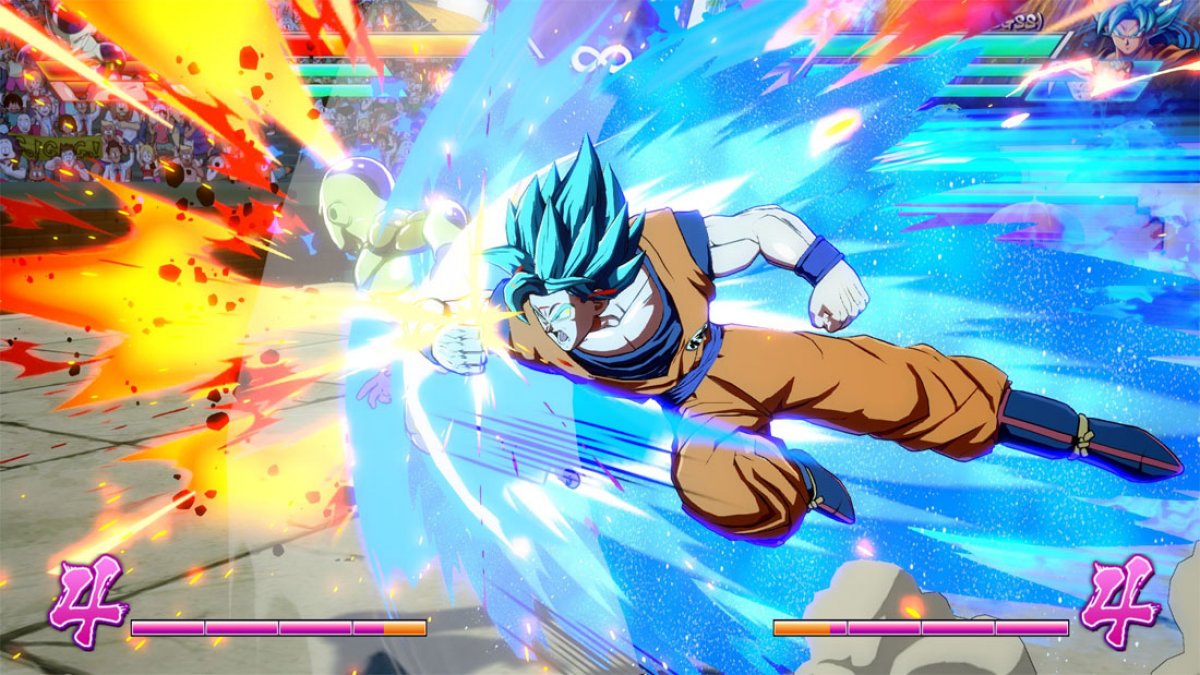 A Dragon Ball FighterZ battle