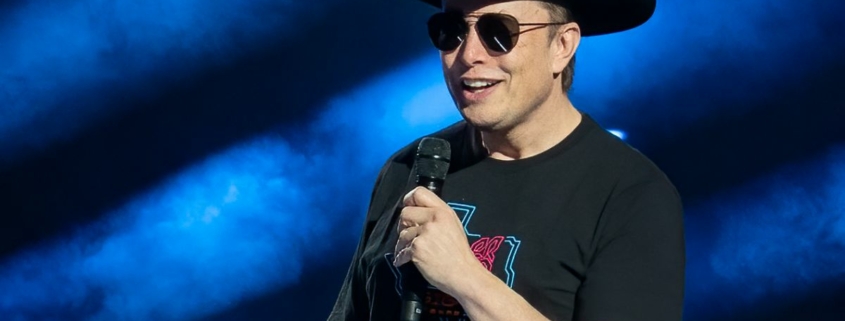 Elon Musk at a Tesla event in 2022