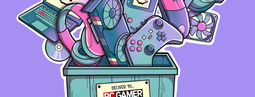 PC Gamer new products box illustration