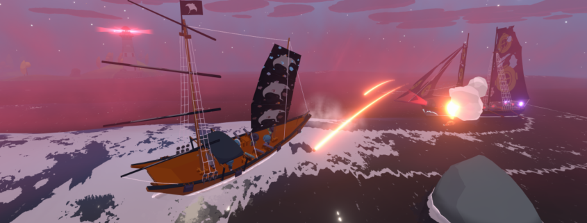 Here's a quirky little game with excellent sailing ships to explore and battle in