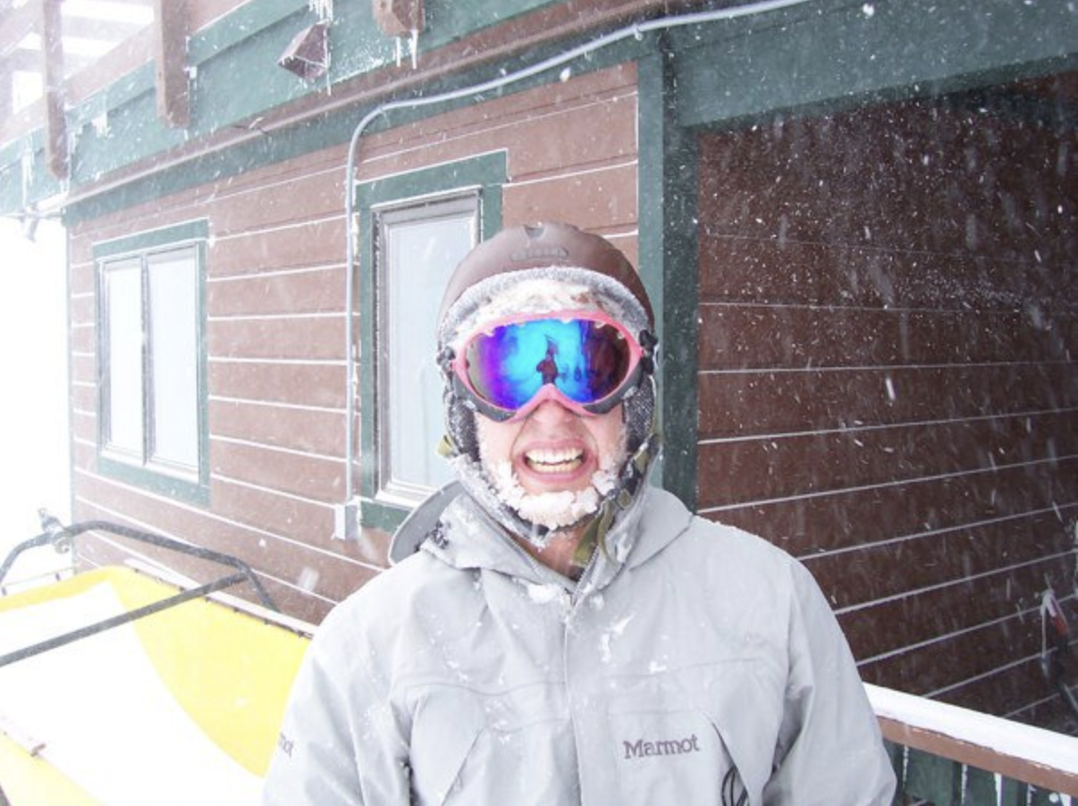 Claus Moberg conducting field work for his PhD in atmospheric chemistry