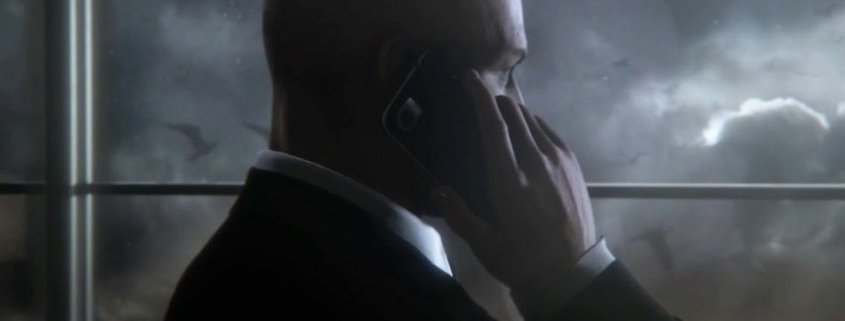 Agent 47 on the phone