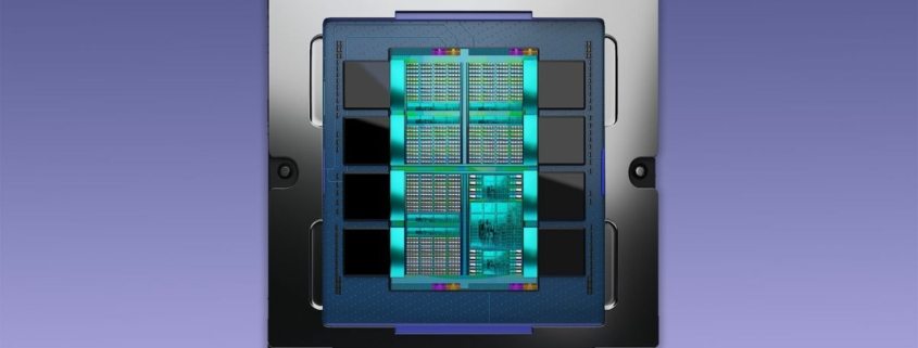 AMD Instinct MI300 chip render.