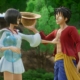 One Piece Odyssey outfits - Luffy holding his hat