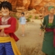 One Piece Odyssey Grand Line Quiz - Luffy and Zoro in the desert