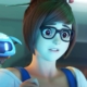 Mei and Snowball in Overwatch