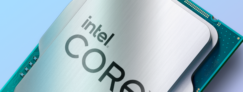 Intel Raptor Lake CPU render up close