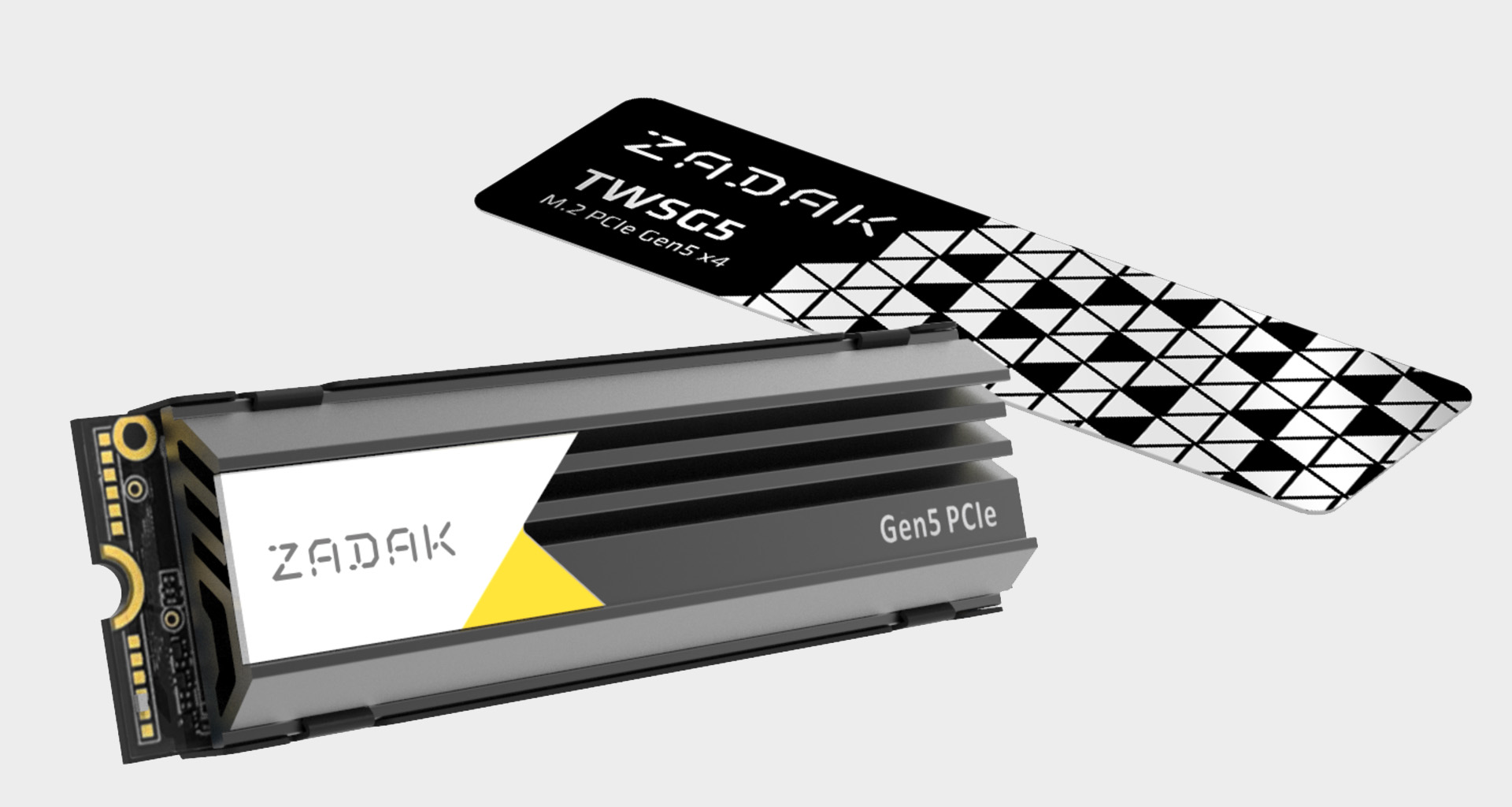 Apacer Zadak PCIe Gen5 SSD with heat sinks