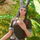 A grey-haired Viera in Island Sanctuary