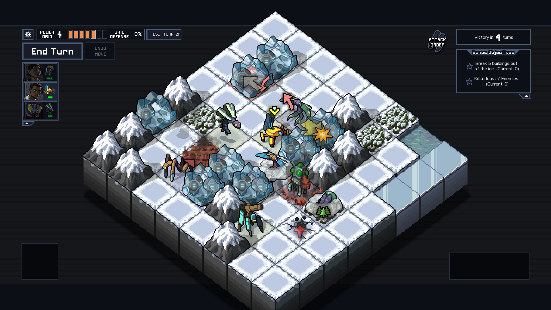 Into the Breach: Advanced Edition screen