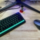 Roccat Magma Mini keyboard on desk.