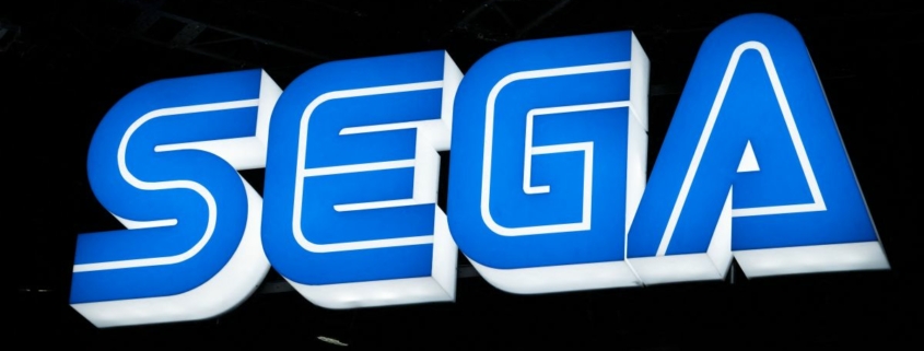 The Sega logo is pictured at the company