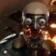 An image of an enemy robot in Atomic Heart screaming at the player.