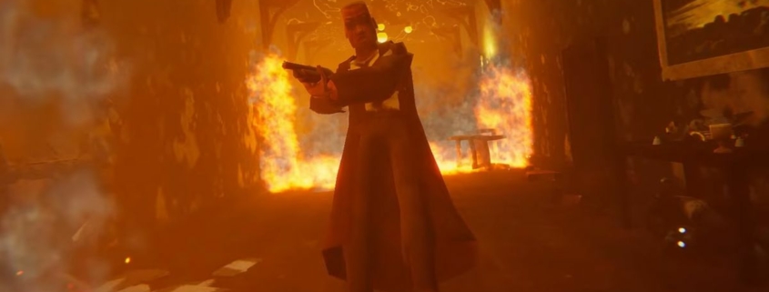 This shooter looks like if Max Payne literally went to hell