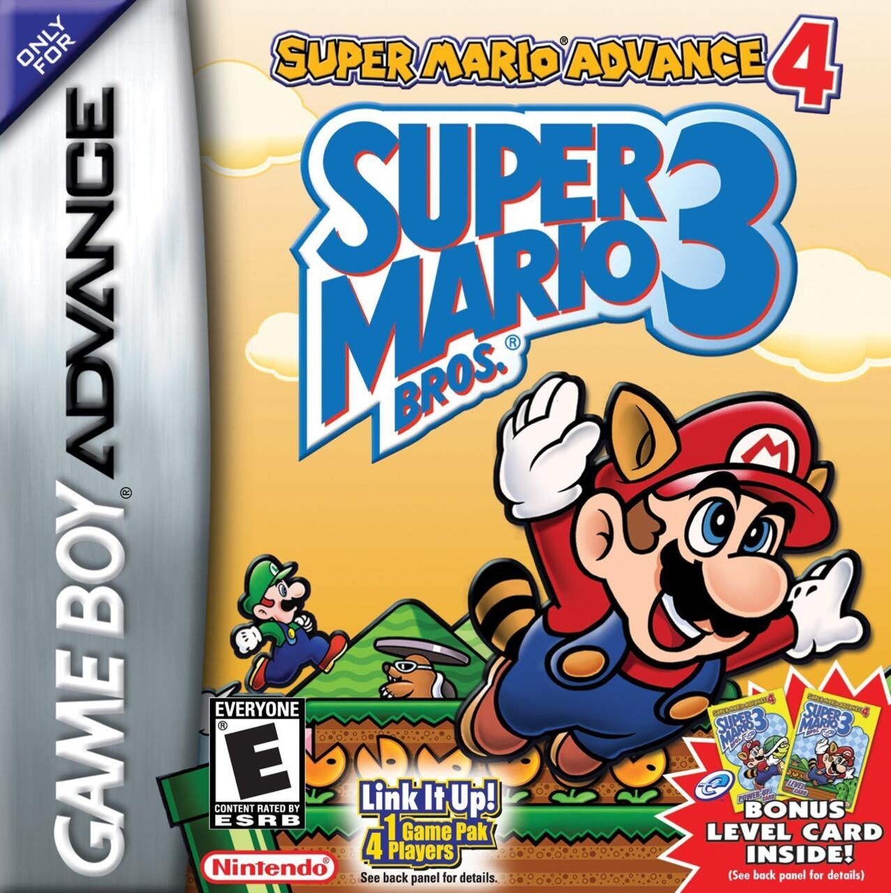 Super Mario Advance 4's GBA cover