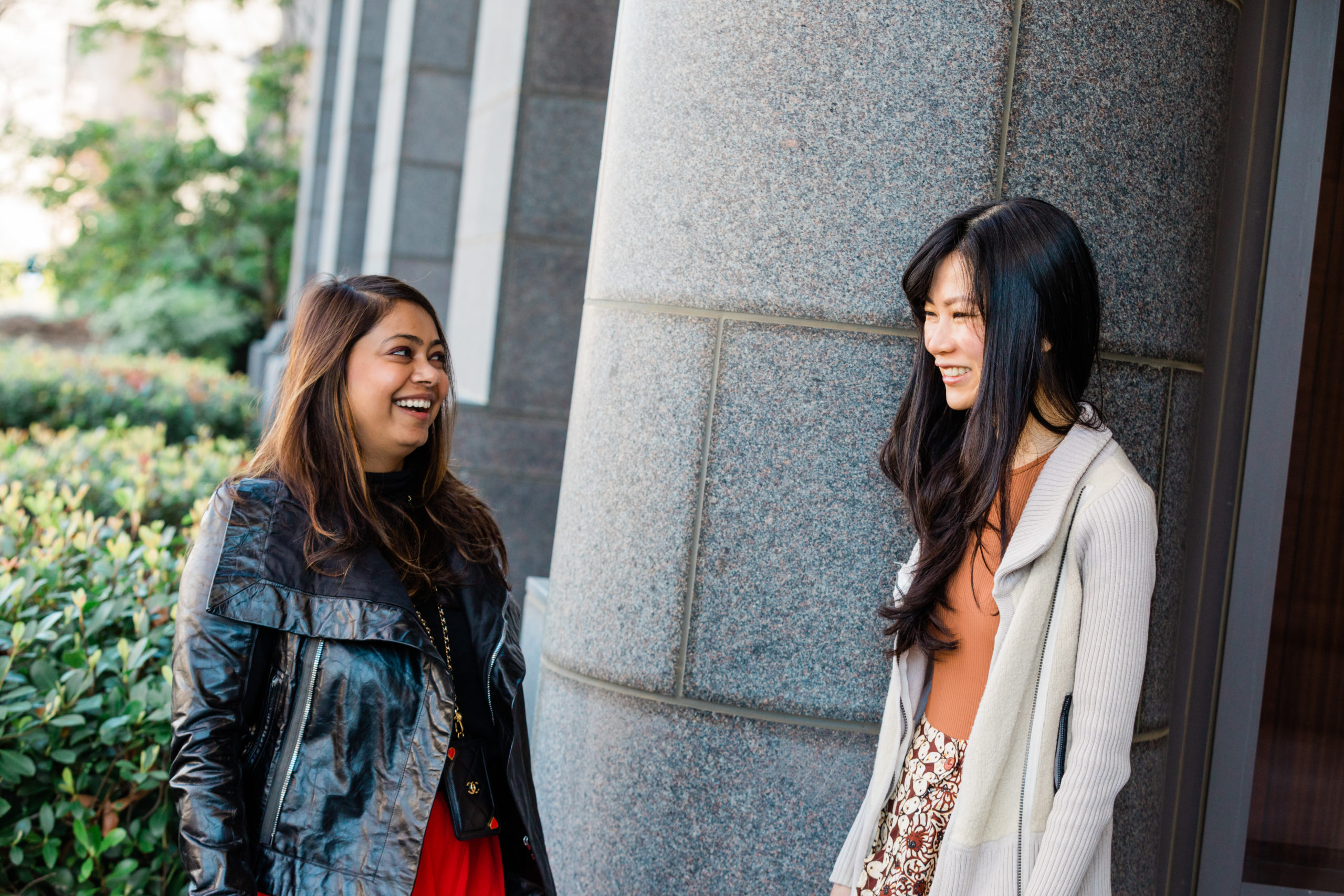 Garima and Effie discuss a recent project