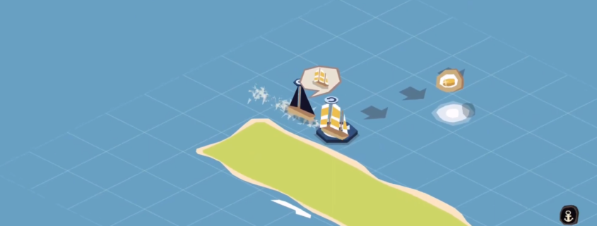 Here's a little puzzle game about being a consultant for pirates