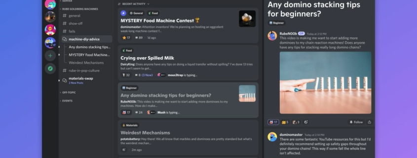 Discord forum channels