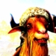 A goat in a hat, via the Skyrim on Skooma mod