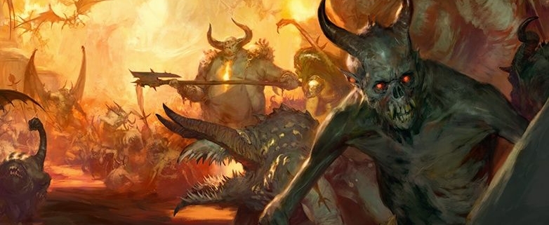 Monsters up to no good in Diablo 4 art.