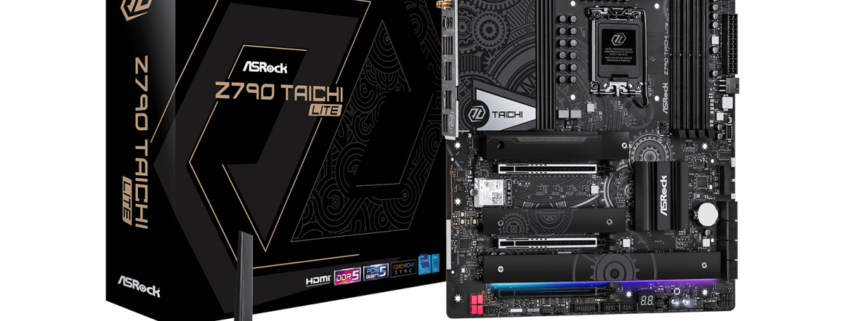 Asrock Z790 Taichi Lite motherboard and box