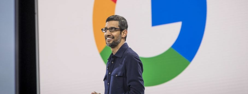 Google CEO Sundar Pichai at the Cloud Next