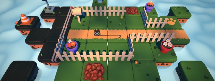 Here's a puzzle game about a small dog with a very long stick