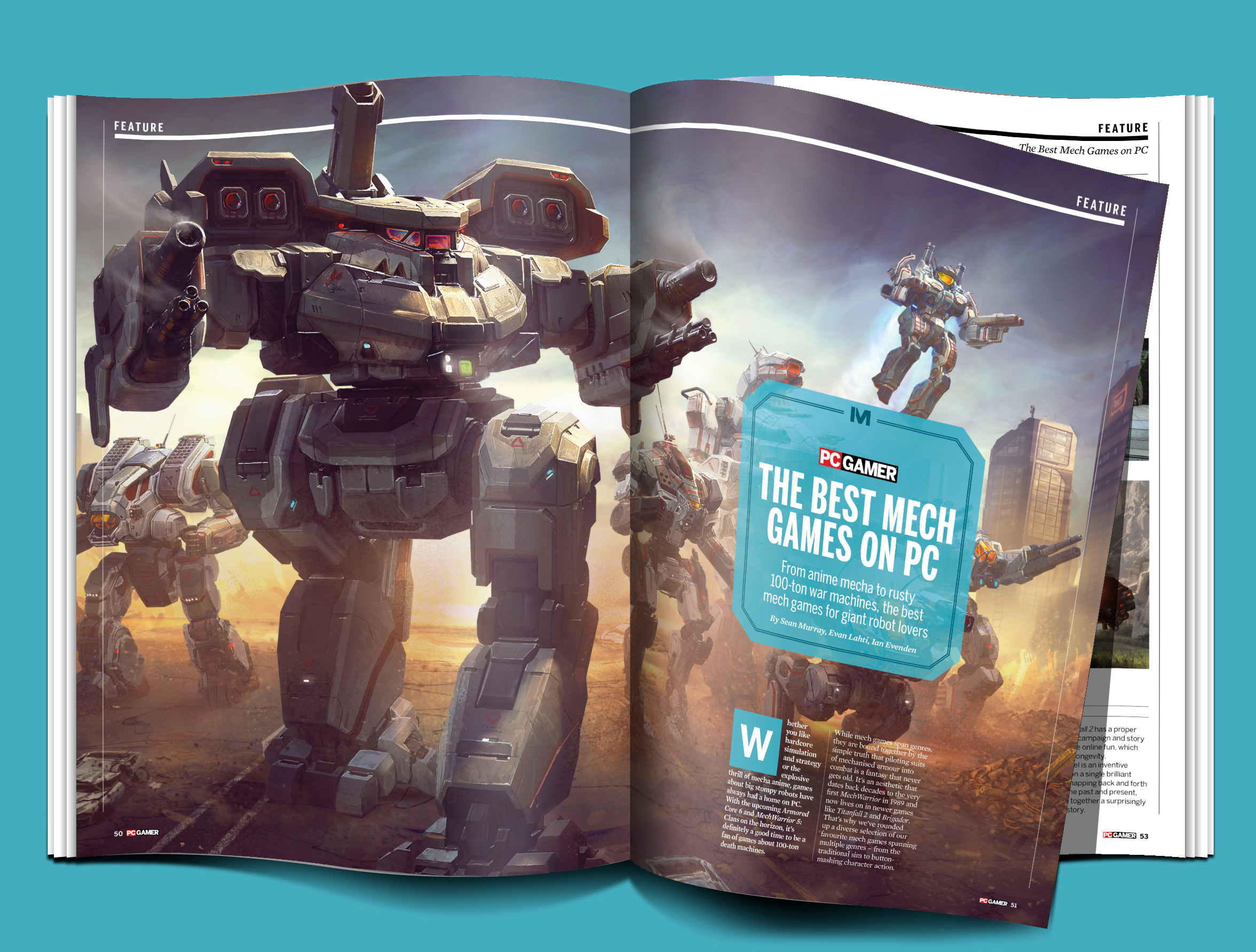 PC Gamer magazine MechWarrior 5 Clans