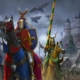 Knights of Bretonnia riding horses and pegasi