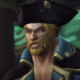 A very upset admiral from World of Warcraft: Battle for Azeroth bares a grimace.