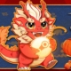 Steam Lunar New Year Sale 2024 header - cute bipedal dragon holding a lantern