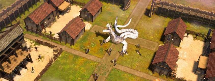 Image for A giant snake monster ruined my apple-fueled medieval utopia in the Steam Next Fest demo for this settlement sim