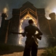 Nightingale screenshot - man with a rifle standing in front of a magical portal