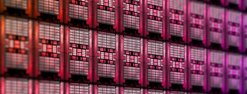 AMD RDNA 2 GPUs edited side-by-side with pink hue