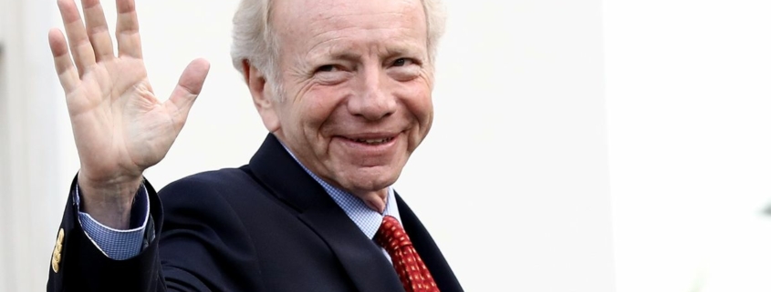 WASHINGTON, DC - MAY 17: Former U.S. Sen. Joseph Lieberman departs the White House after meeting with U.S. President Donald Trump May 17, 2017 in Washington, DC. Trump is interviewing candidates to replace former FBI Director James Comey who was fired last week. (Photo by Win McNamee/Getty Images)