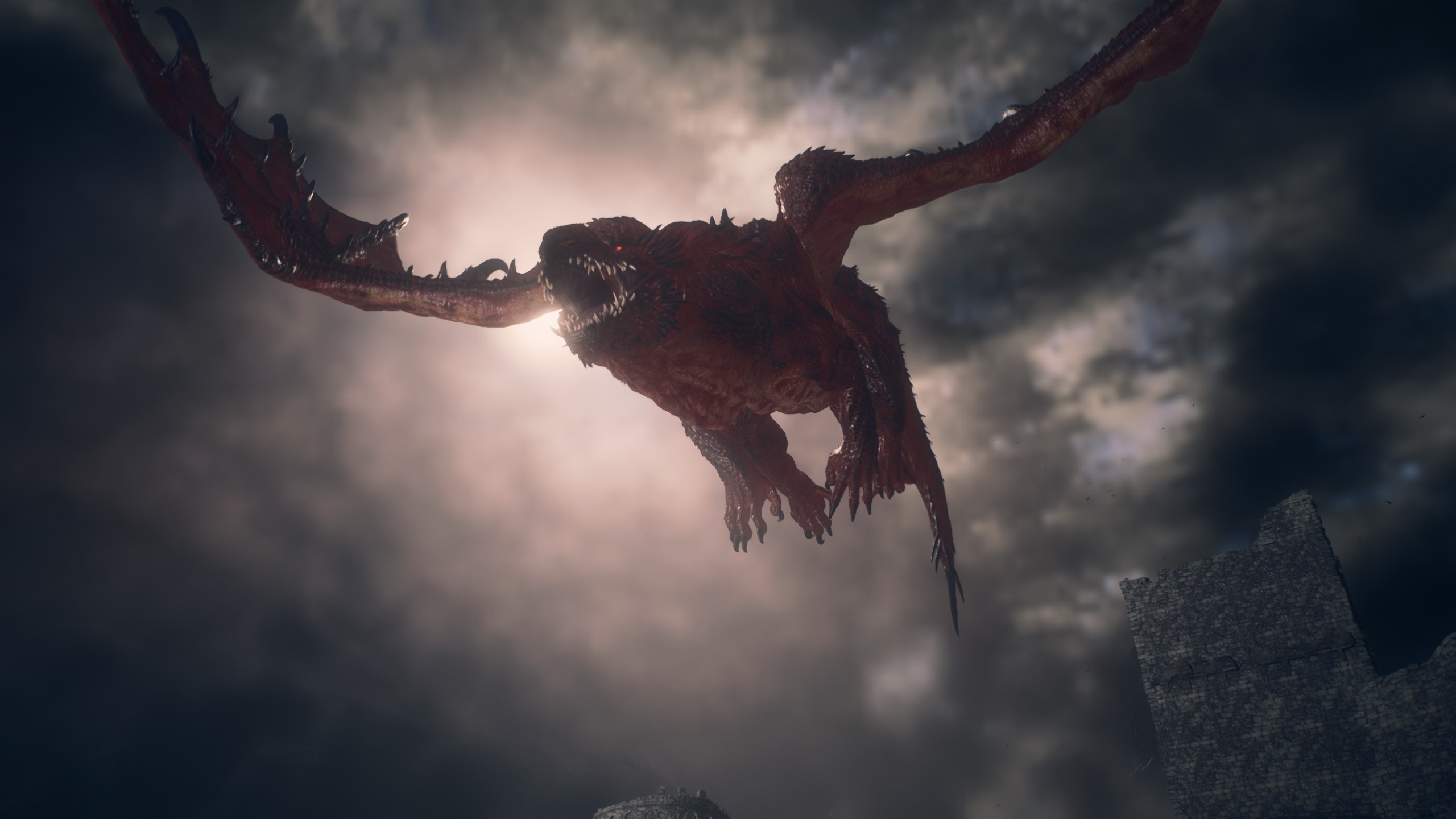 A dragon flying