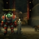 WoW Strongarm Tactics - general nazgrim is standing at a cave entrance with a blood elf player standing next to him