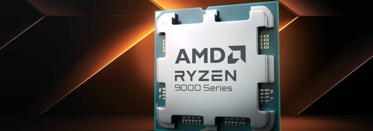 Promotional image of an AMD Ryzen 9000 series processor