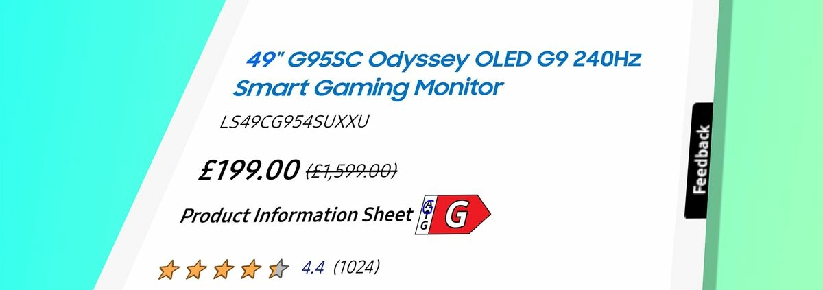 Samsung OLED G9 gaming monitor