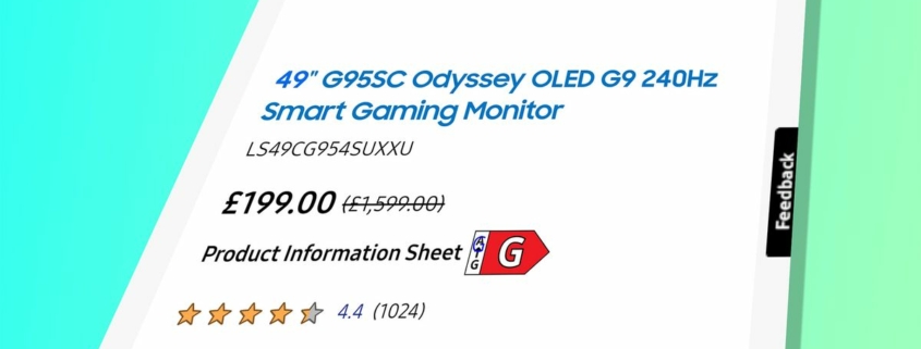 Samsung OLED G9 gaming monitor