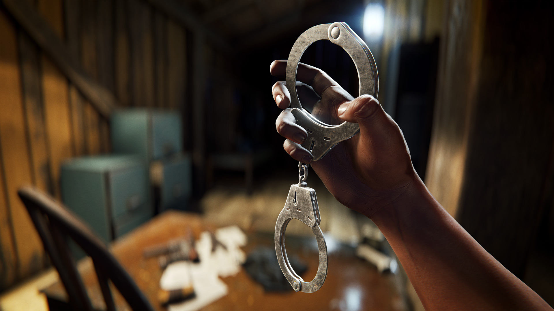 A pair of handcuffs